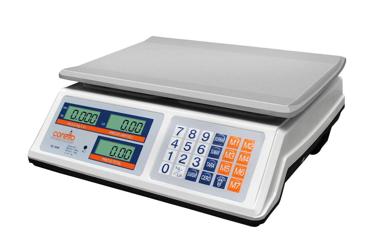 BALANZA PLATAFORMA CAP. 40 KG EC-40H CORETTO
