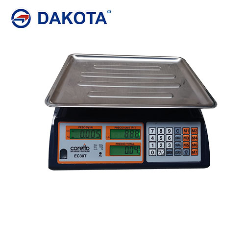 BALANZA PLATAFORMA CAP. 30KG MOD. EC30T CORETTO